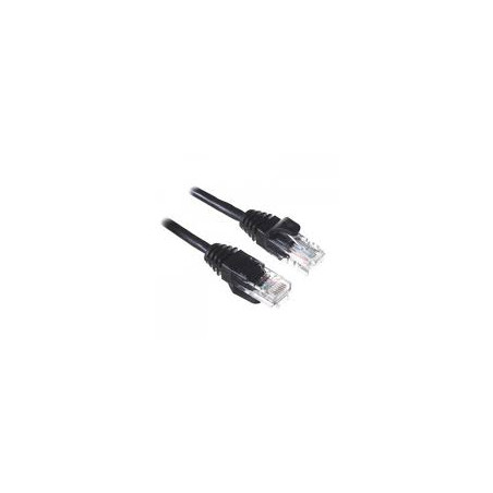 Cavo di rete patch a-lan (rj45 - rj45) u/utp cat.5e 1m nero