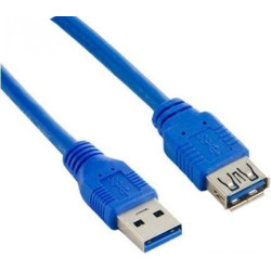 Cavo lanberg usb 3.0 m/usb 3.0 f 1,8m blu [ca-us3e-10cc-0018-b]