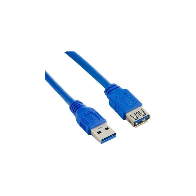Cavo lanberg usb 3.0 m/usb 3.0 f 1,8m blu [ca-us3e-10cc-0018-b]
