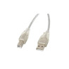 Cavo lanberg usb 2.0 m/usb b 2.0 m 3m trasparente [ca-usba-12cc-0030-tr]