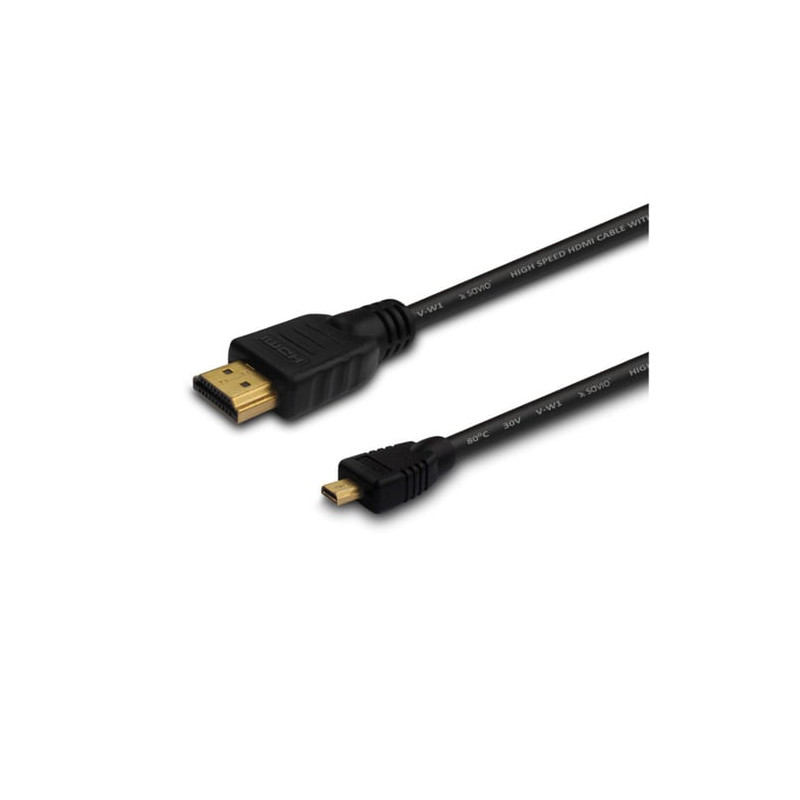 Cavo savio cl-39 hdmi m/micro hdmi m 1m nero [cl-39]