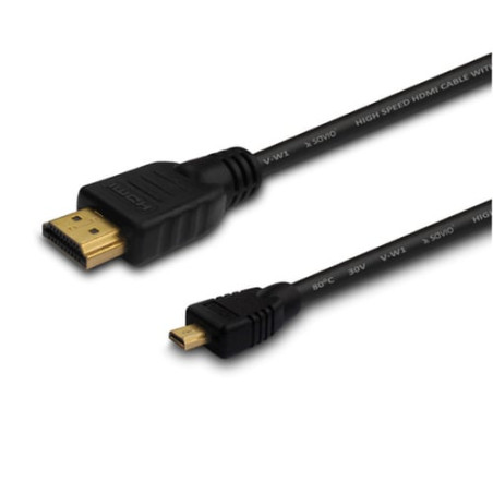Cavo savio cl-39 hdmi m/micro hdmi m 1m nero [cl-39]