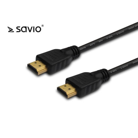 Cavo savio cl-95 hdmi m/hdmi m 1,5 m nero [cl-95]