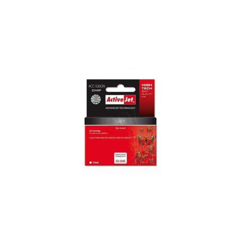 Cartuccia d'inchiostro activejet acc-526gn per canon cli-526g