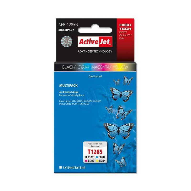 Cartuccia d'inchiostro activejet aeb-1285n per epson t1285