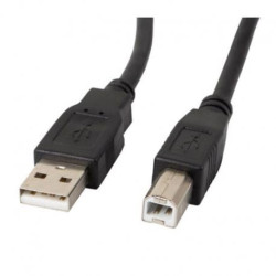 Cavo usb lanberg (usb 2.0 m - usb 2.0 tipo b m 5 m nero) [ca-usba-10cc-0050-bk]