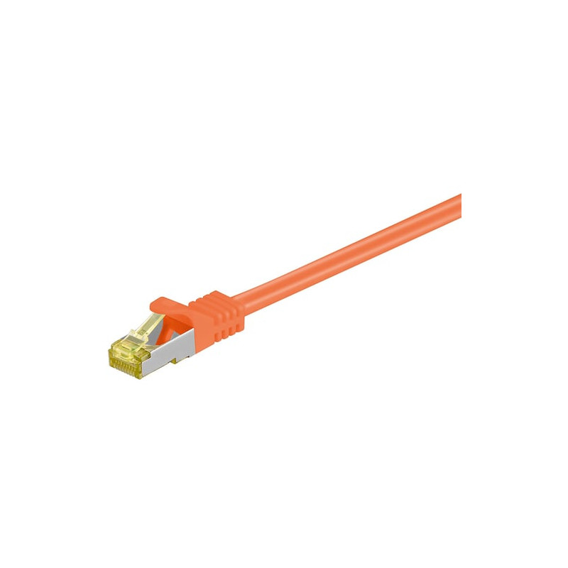 Cavo di rete goobay rj45 cat7 0.5m s/ftp arancione