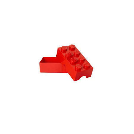 Contenitore portapranzo lego con 8 inserti rosso brillante [40231730]