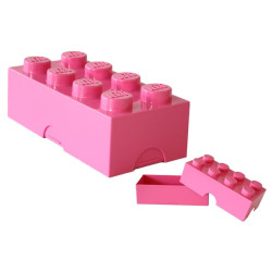 Contenitore mattoncino lego 8 bottoncini rosa [40041739]