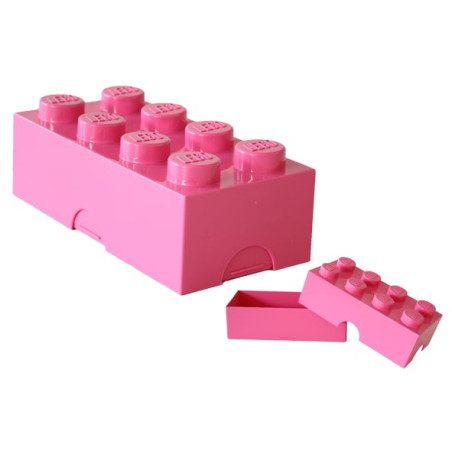Contenitore mattoncino lego 8 bottoncini rosa [40041739]