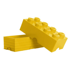 Contenitore mattoncino lego 8 bottoncini giallo [40041732]