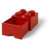 Cassetto mattoncini lego 4 brick drawers rosso [40051730]