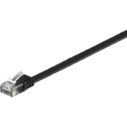 Cavo di collegamento rj45 rete cat 6 u/utp 1.5 m nero altamente flessibile