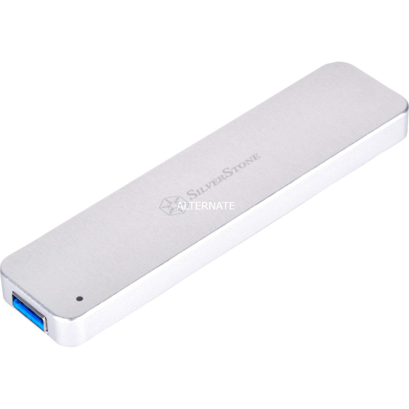 Box ssd silverstone usb 3.1 m.2 sata argento [sst-ms09s]