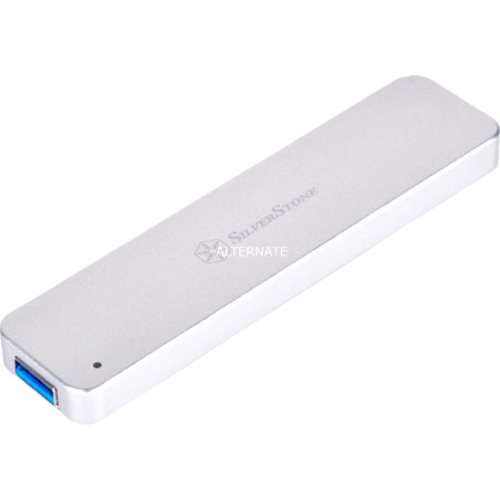 Box ssd silverstone usb 3.1 m.2 sata argento [sst-ms09s]