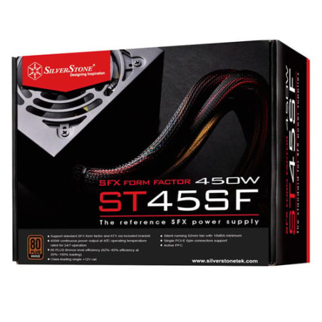 Alimentatore 450w silverstone sfx psu sst-st45sf v 3.0, (80+