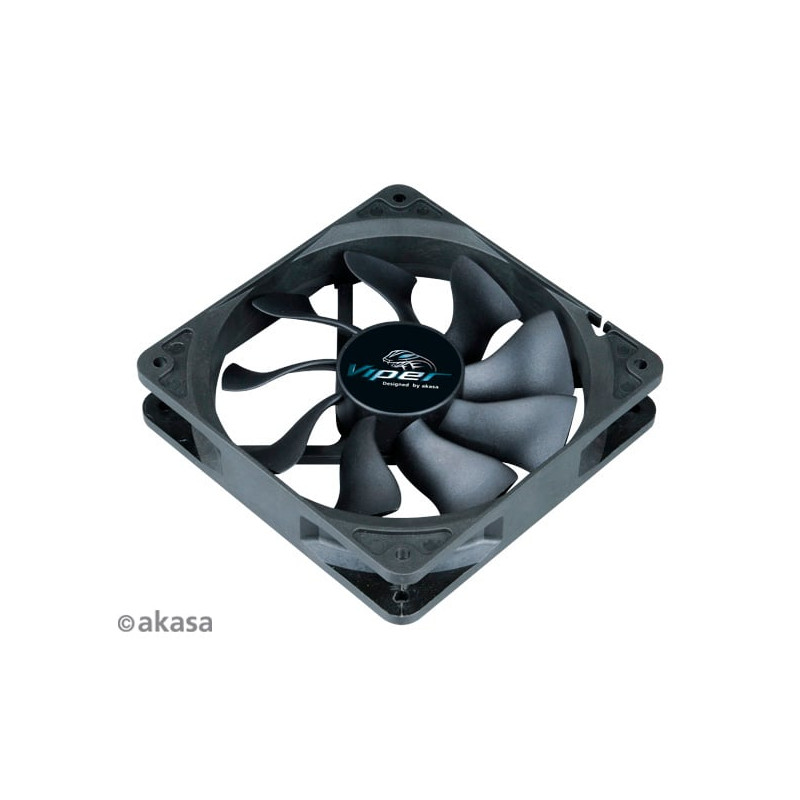 Ventola 120x120 akasa viper black pwm nero