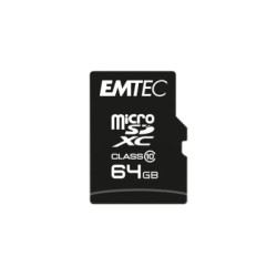 64gb scheda micro sd emtec sdhc class10 [ecmsdm64gxc10cg]