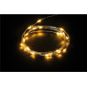 Luci natalizie goobay da interno a batteria 20 led cavo silver con