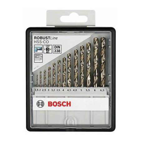 Hss kit punte a spirale da metallo 13 parti bosch accessories 2607019926