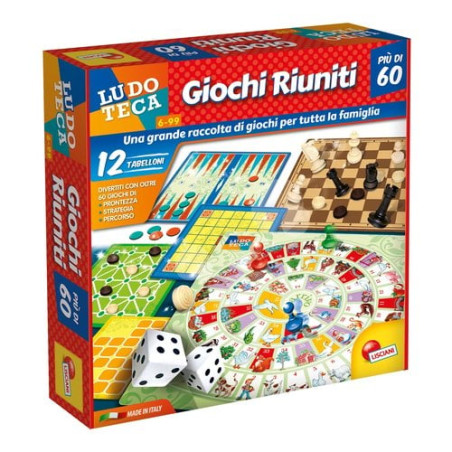 Lisciani 57023 ludoteca giochi riuniti - 60 giochi