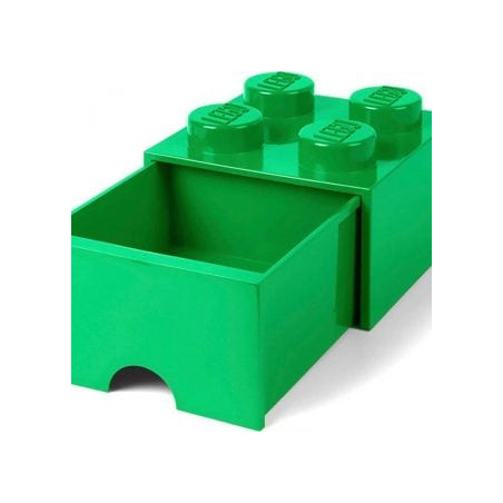 Contenitore portagiochi room copenhagen - lego brick 4 verde