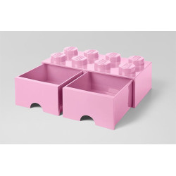 Contenitore portagiochi room copenhagen mattoncino lego 8 rosa [rc40061738]