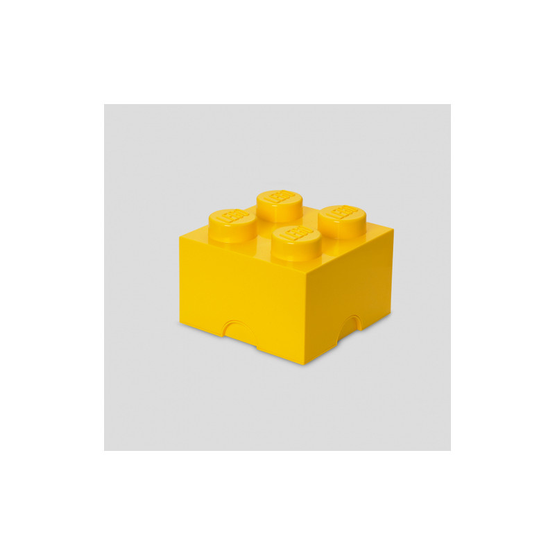 Contenitore room copenhagen mattone lego brick da 4 giallo [rc40031732]