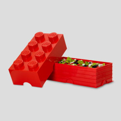 Contenitore room copenhagen mattone lego brick da 8 rosso [rc40041730]