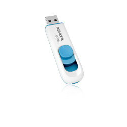 Pen drive 64gb adata c008 usb 2.0 bianca blu [sgada2g64c008wh]