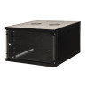 Armadio rack a muro link 19" 6u 350x540x600mm nero con porta