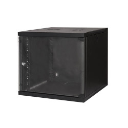 Armadio rack a muro link 19" 9u 490x540x600mm nero [lk1909u66n]