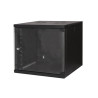 Armadio rack a muro link 19" 9u 490x540x600mm nero [lk1909u66n]