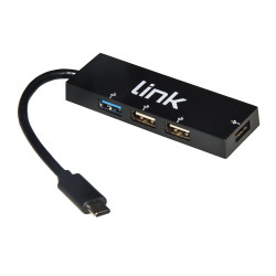 Hub usb link con 1 porta usb-c 3.0 [lkcch03]