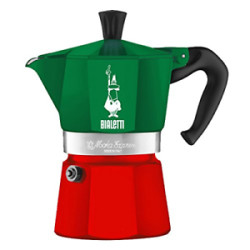 Caffettiera bialetti 5322 moka express verde/bianco/rosso - tricolore
