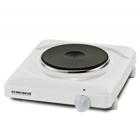 Fornello elettrico rommelsbacher 1500w 230v bianco [ths 1590]