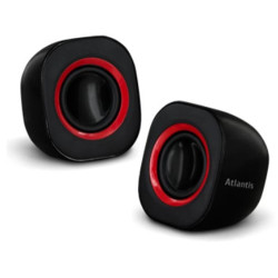 Altoparlanti nilox atlantis land soundpower 410 5w nero/rosso [p003-c03-b]