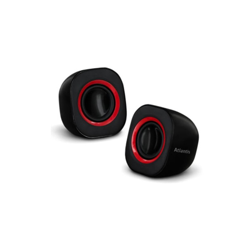 Altoparlanti nilox atlantis land soundpower 410 5w nero/rosso [p003-c03-b]