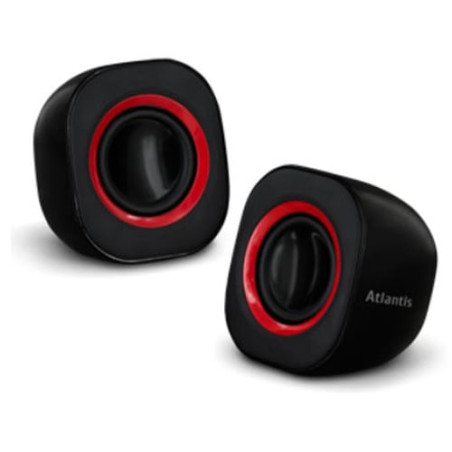 Altoparlanti nilox atlantis land soundpower 410 5w nero/rosso [p003-c03-b]