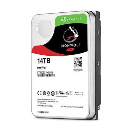 Hard disk interno seagate ironwolf hdd, sata 6g, 7200 u/min, 3,5