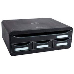 Cassettiera exacompta toolbox mini nero [319714d]