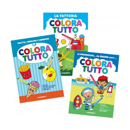 Album da colorare - linea 3 'fattoria, verdura, professioni'