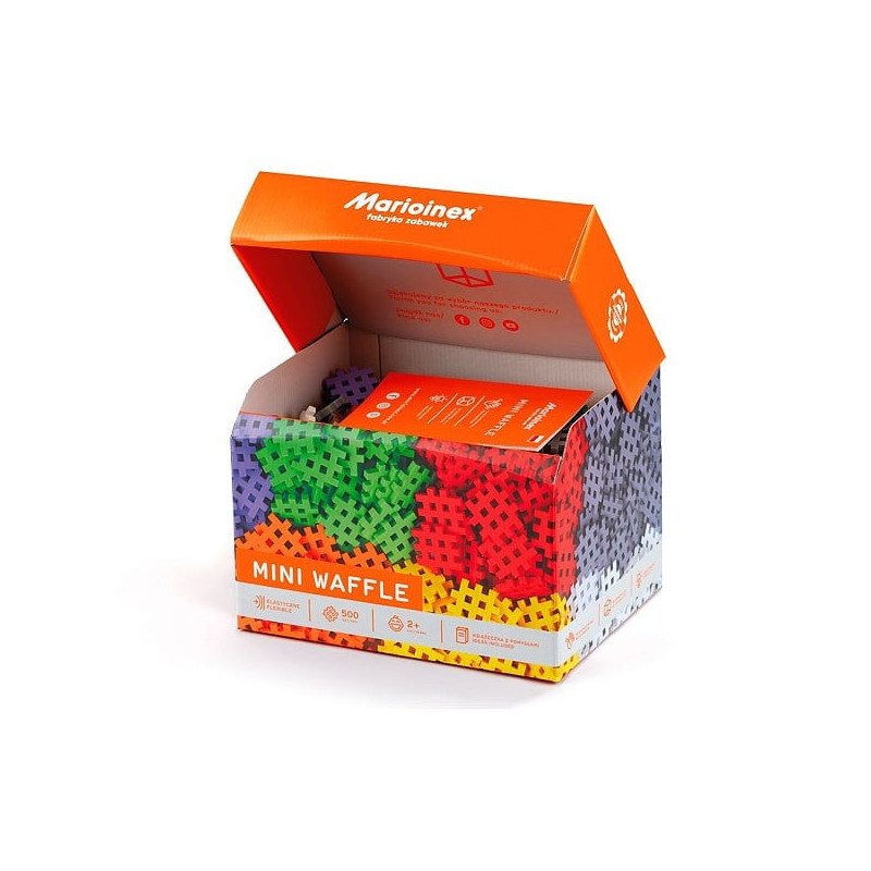 Blocco da costruzione marioinex mini waffle 500pz multicolore [wimnxm0ub002141]