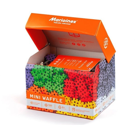 Blocco da costruzione marioinex mini waffle 500pz multicolore [wimnxm0ub002141]