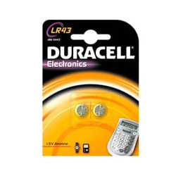 Pila bottone alkalina pz.2 1,5vlr43 duracell (cf 10) [duracell ]