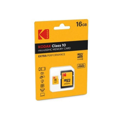 16gb scheda microsdhc kodak con adattore cl10 [ekmsdm16ghc]