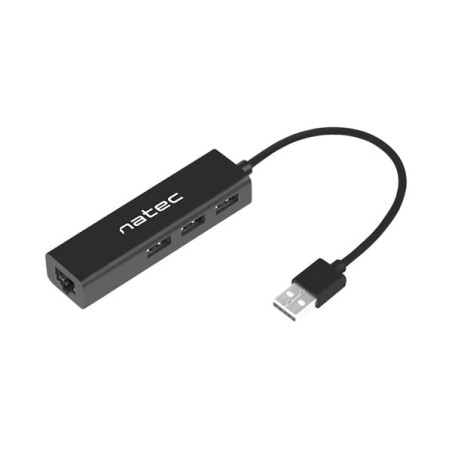 Hub usb natec dragonfly 3porte rj45 nero [nunatus3p000001]