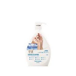 Dispenser sapone sanitec cremasapone ultra idratante, con antibatterico
