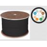 Cavo di rete a-lan ftp kif6outz305 ( kat.6 pe 305m nero 4x2x23awg