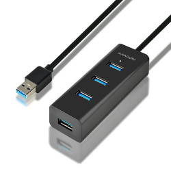 Hub usb axagon 4x usb3.0 1.2m cavo. microusb [hue-s2bl]